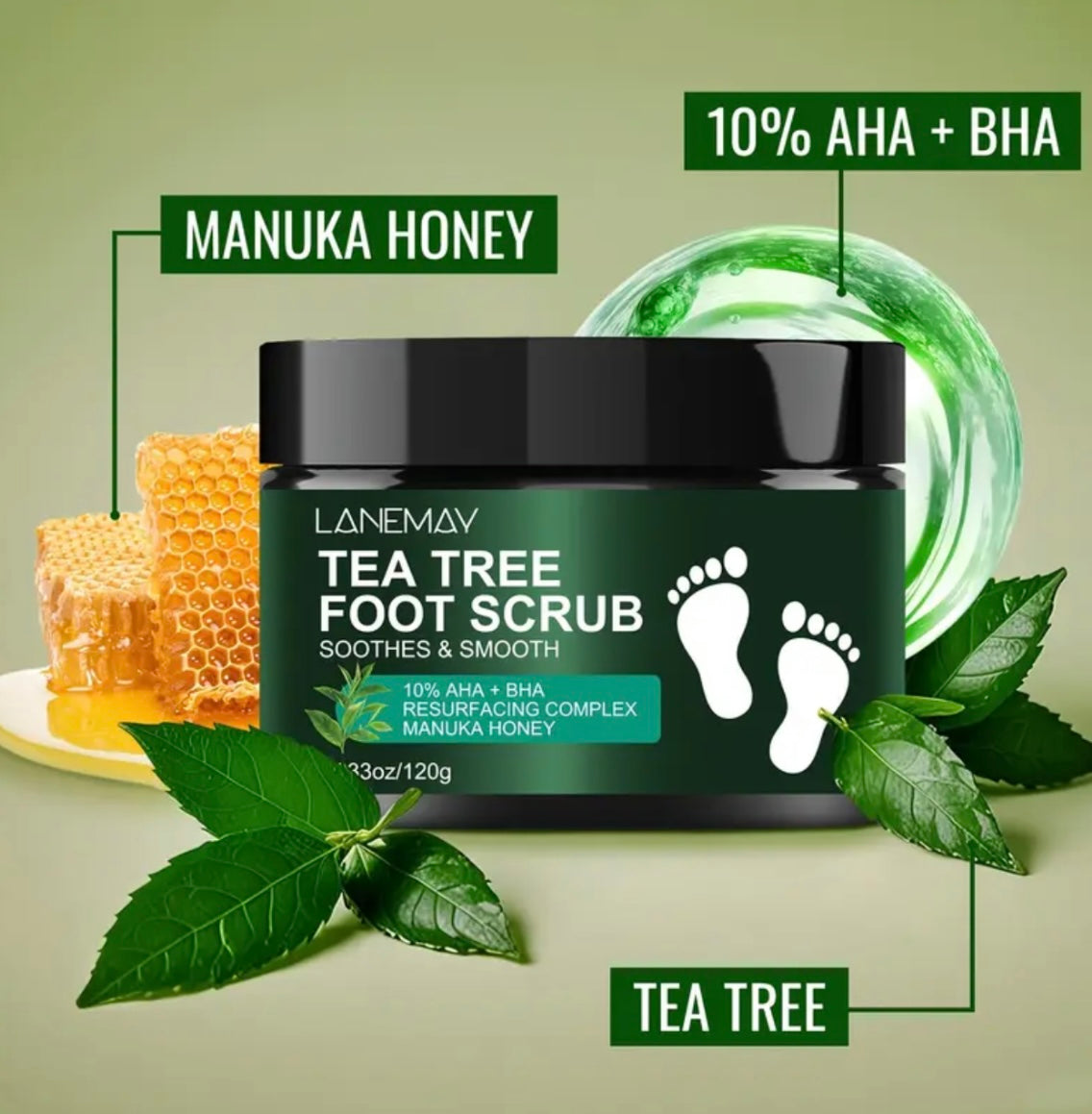 Tea Tree Foot Scrub