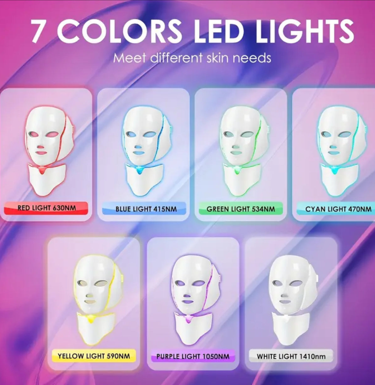 Luxury LED face & neck mask