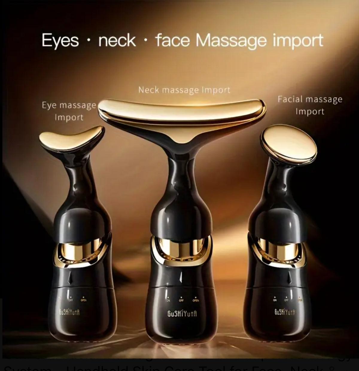 3 in 1 luxury facial massager