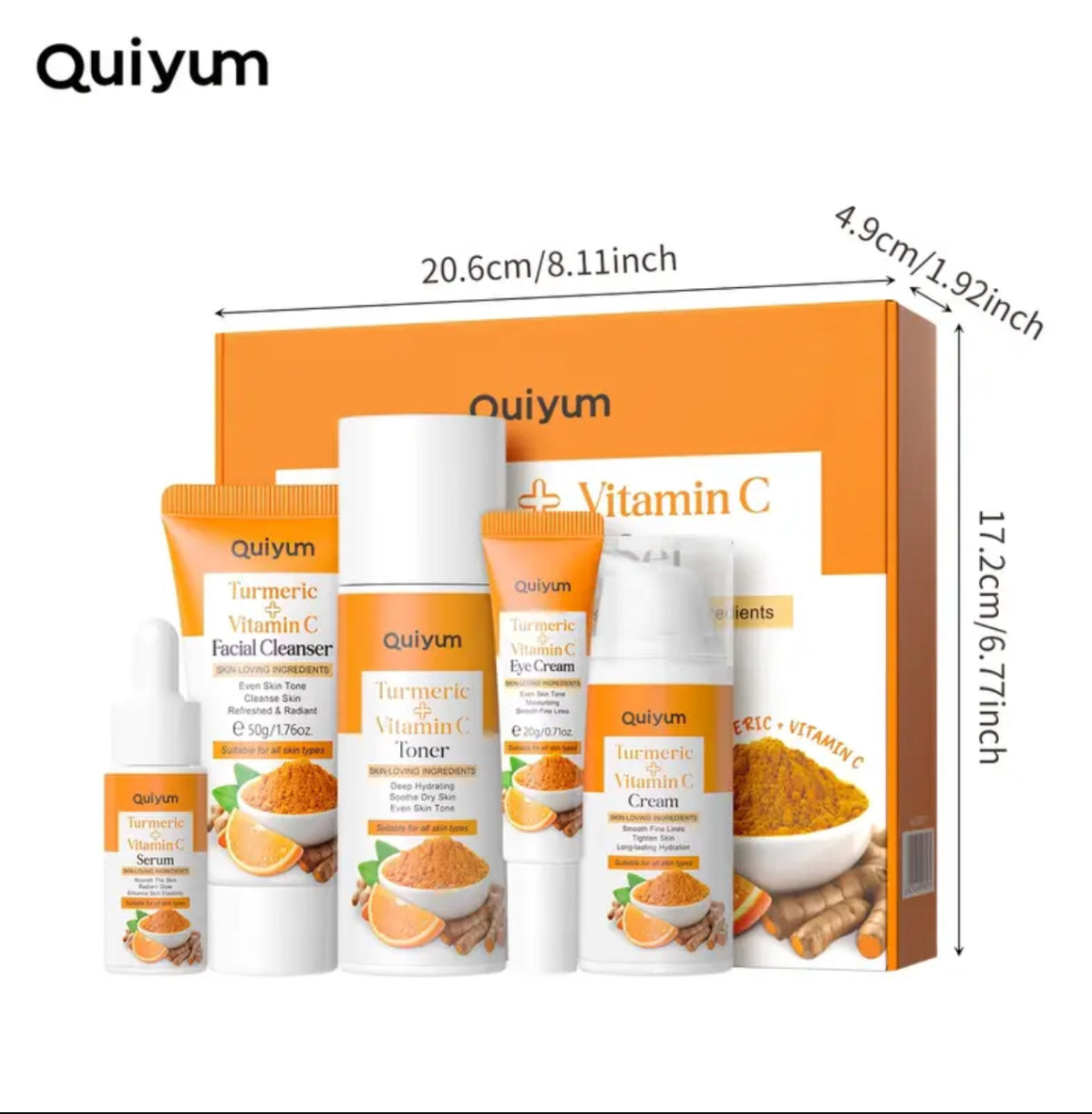 Tumeric skincare kit