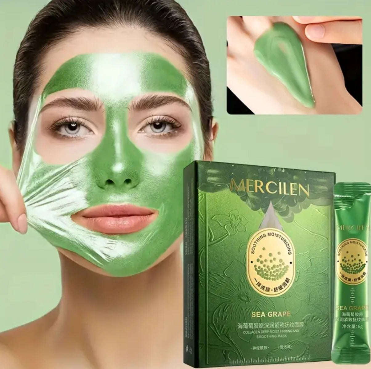 10pc sea grape facial mask